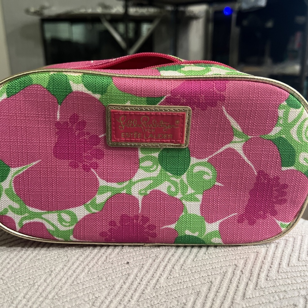 Lilly Pulitzer Cosmetic Travel Bag for Estee Lauder 8.5 x 4.5 x 2.5" NWOT